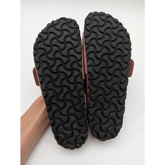 Birkenstock Madrid Big Buckle Nubuck Leather Sandals Women's Old Rose US5 EU36 - Picture 8 of 13